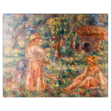 puzzleplate Girls in a Landscape (Jeunes filles dans un paysage) 1918 by Pierre-Auguste Renoir 100 Jigsaw Puzzle