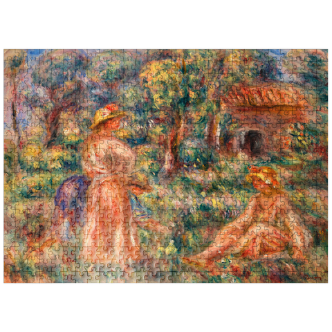 puzzleplate Girls in a Landscape (Jeunes filles dans un paysage) 1918 by Pierre-Auguste Renoir 500 Jigsaw Puzzle
