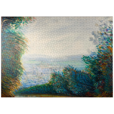 puzzleplate The Auvers Valley on the Oise River (after 1884) by Pierre-Auguste Renoir 1000 Jigsaw Puzzle