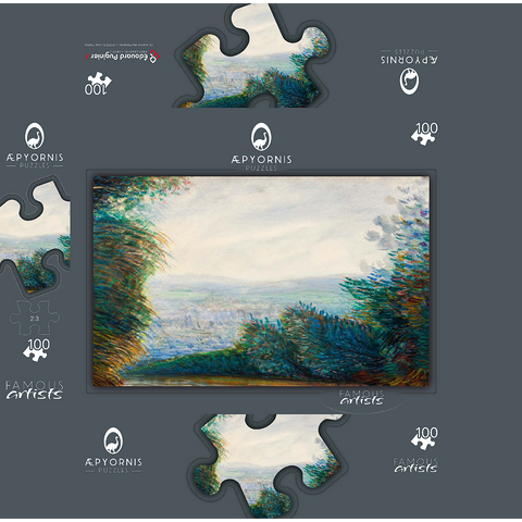 The Auvers Valley on the Oise River after 1884 by Pierre-Auguste Renoir 100 Jigsaw Puzzle box 3D Modell