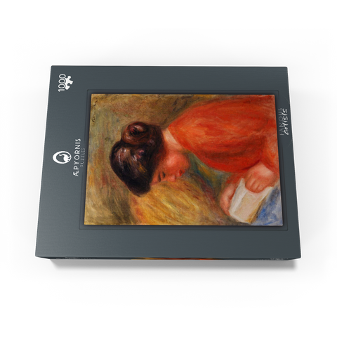 Young Woman Reading (Jeune femme lisant, buste) (1909) by Pierre-Auguste Renoir 1000 Jigsaw Puzzle box view1