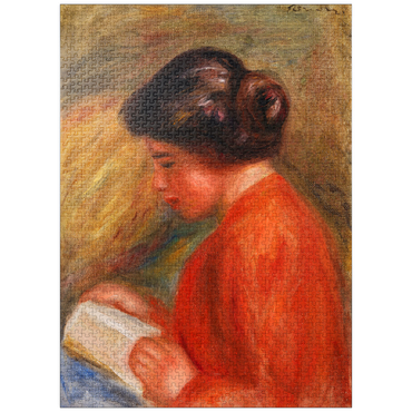 puzzleplate Young Woman Reading (Jeune femme lisant, buste) (1909) by Pierre-Auguste Renoir 1000 Jigsaw Puzzle