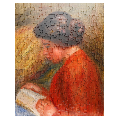 puzzleplate Young Woman Reading (Jeune femme lisant buste) 1909 by Pierre-Auguste Renoir 100 Jigsaw Puzzle