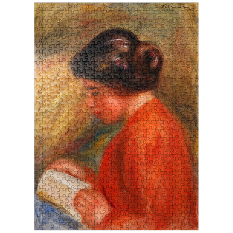 puzzleplate Young Woman Reading (Jeune femme lisant buste) 1909 by Pierre-Auguste Renoir 500 Jigsaw Puzzle
