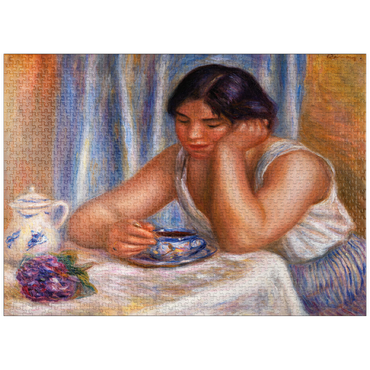 puzzleplate Cup of Chocolate (Femme prenant du chocolat) (1912) by Pierre-Auguste Renoir 1000 Jigsaw Puzzle
