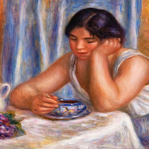 Cup of Chocolate (Femme prenant du chocolat) (1912) by Pierre-Auguste Renoir 1000 Jigsaw Puzzle 3D Modell