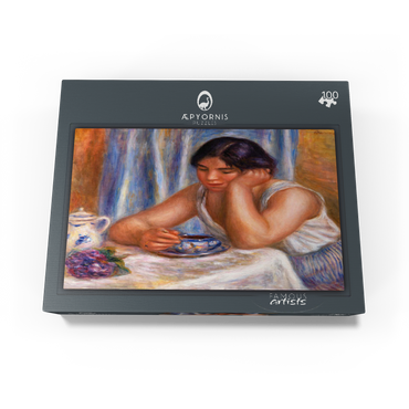 Cup of Chocolate (Femme prenant du chocolat) 1912 by Pierre-Auguste Renoir 100 Jigsaw Puzzle box view1