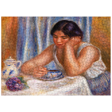 puzzleplate Cup of Chocolate (Femme prenant du chocolat) 1912 by Pierre-Auguste Renoir 500 Jigsaw Puzzle