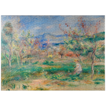 puzzleplate Landscape (Paysage) (1900-1905) by Pierre-Auguste Renoir 1000 Jigsaw Puzzle