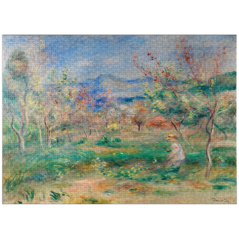 puzzleplate Landscape (Paysage) (1900-1905) by Pierre-Auguste Renoir 1000 Jigsaw Puzzle
