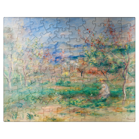 puzzleplate Landscape (Paysage) 1900-1905 by Pierre-Auguste Renoir 100 Jigsaw Puzzle