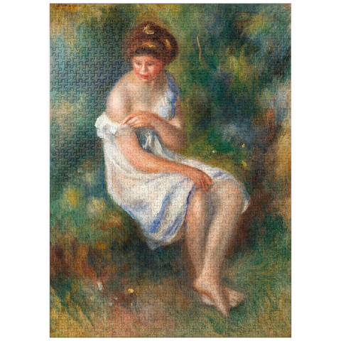 puzzleplate The Bather (1900) by Pierre-Auguste Renoir 1000 Jigsaw Puzzle