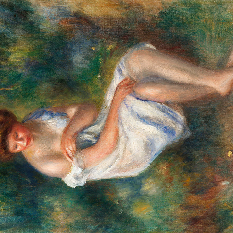 The Bather (1900) by Pierre-Auguste Renoir 1000 Jigsaw Puzzle 3D Modell