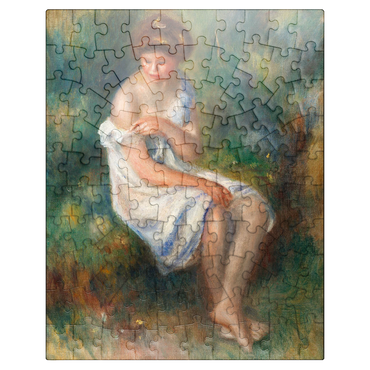 puzzleplate The Bather 1900 by Pierre-Auguste Renoir 100 Jigsaw Puzzle