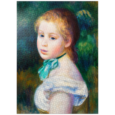 puzzleplate Head of Young Girl (Tête de jeune fille) 1885 by Pierre-Auguste Renoir 1000 Jigsaw Puzzle