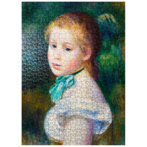 puzzleplate Head of Young Girl (Tête de jeune fille) 1885 by Pierre-Auguste Renoir 500 Jigsaw Puzzle
