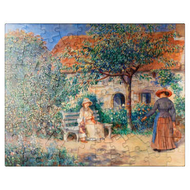 puzzleplate In Brittany (En Bretagne) 1886 by Pierre-Auguste Renoir 100 Jigsaw Puzzle