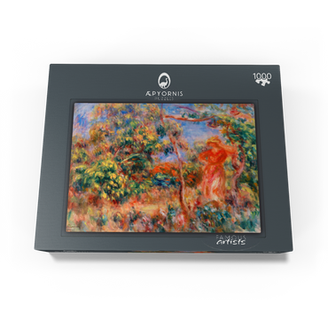 Woman in Red in a Landscape (Femme en rouge dans un paysage) (1917) by Pierre-Auguste Renoir 1000 Jigsaw Puzzle box view1