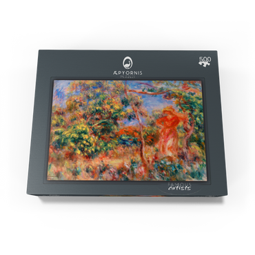 Woman in Red in a Landscape (Femme en rouge dans un paysage) 1917 by Pierre-Auguste Renoir 500 Jigsaw Puzzle box view1