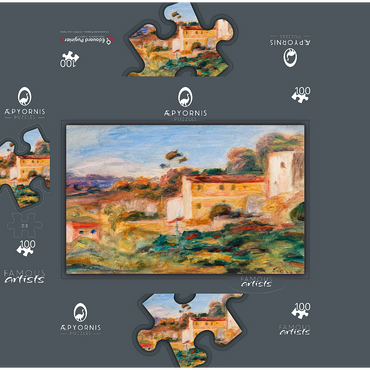 Landscape (Paysage) 1911 by Pierre-Auguste Renoir 100 Jigsaw Puzzle box 3D Modell