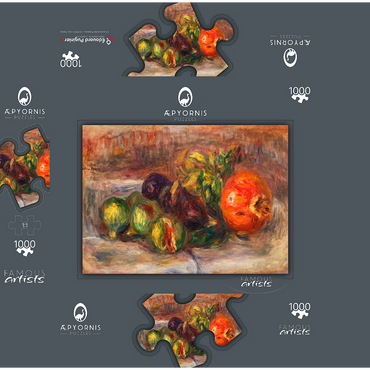 Pomegranate and Figs (Grenade et figues) (1917) by Pierre-Auguste Renoir 1000 Jigsaw Puzzle box 3D Modell