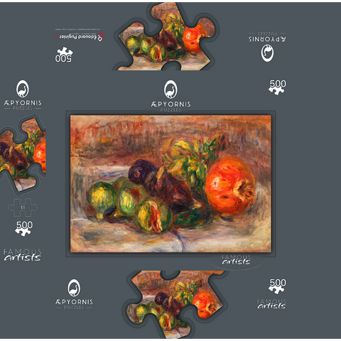 Pomegranate and Figs (Grenade et figues) 1917 by Pierre-Auguste Renoir 500 Jigsaw Puzzle box 3D Modell