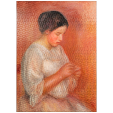 puzzleplate Woman Sewing (1908) by Pierre-Auguste Renoir 1000 Jigsaw Puzzle
