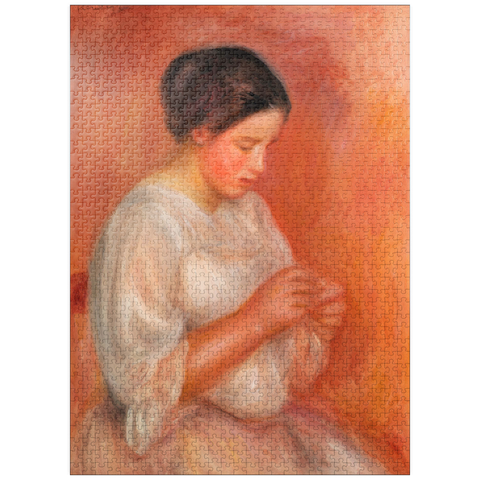 puzzleplate Woman Sewing (1908) by Pierre-Auguste Renoir 1000 Jigsaw Puzzle