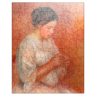 puzzleplate Woman Sewing 1908 by Pierre-Auguste Renoir 100 Jigsaw Puzzle