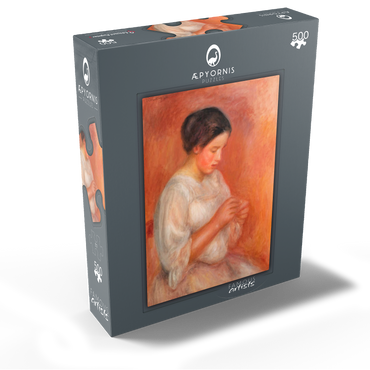 Woman Sewing 1908 by Pierre-Auguste Renoir 500 Jigsaw Puzzle box view1