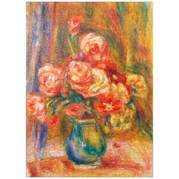 puzzleplate Vase of Roses (c. 1890-1900) by Pierre-Auguste Renoir 1000 Jigsaw Puzzle