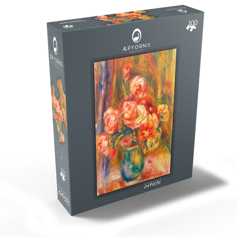 Vase of Roses 1890-1900 by Pierre-Auguste Renoir 100 Jigsaw Puzzle box view1