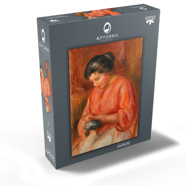 Girl Darning (Femme reprisant) (1909) by Pierre-Auguste Renoir 1000 Jigsaw Puzzle box view1