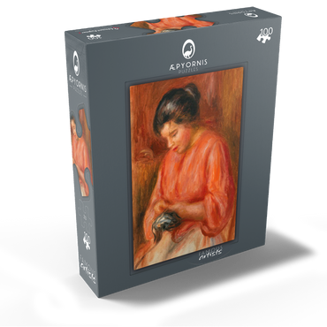 Girl Darning (Femme reprisant) 1909 by Pierre-Auguste Renoir 100 Jigsaw Puzzle box view1