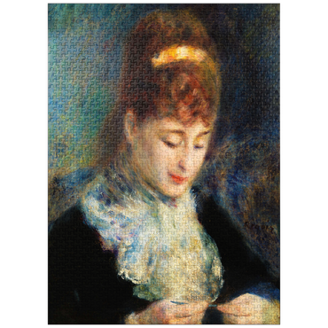 puzzleplate Woman Crocheting (Femme faisant du crochet) (1877) by Pierre-Auguste Renoir 1000 Jigsaw Puzzle