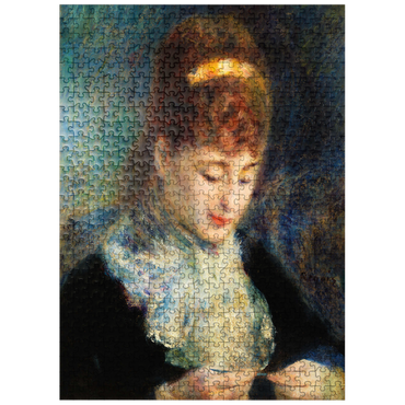 puzzleplate Woman Crocheting (Femme faisant du crochet) 1877 by Pierre-Auguste Renoir 500 Jigsaw Puzzle