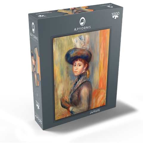 Girl in Gray-Blue (1889) by Pierre-Auguste Renoir 1000 Jigsaw Puzzle box view1