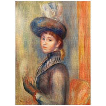 puzzleplate Girl in Gray-Blue (1889) by Pierre-Auguste Renoir 1000 Jigsaw Puzzle