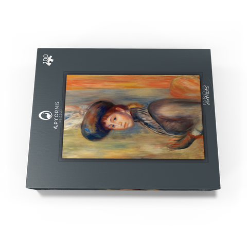 Girl in Gray-Blue 1889 by Pierre-Auguste Renoir 100 Jigsaw Puzzle box view1