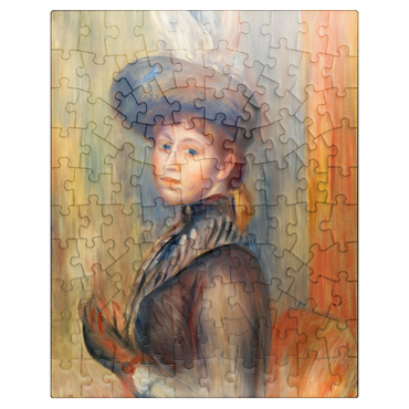 puzzleplate Girl in Gray-Blue 1889 by Pierre-Auguste Renoir 100 Jigsaw Puzzle