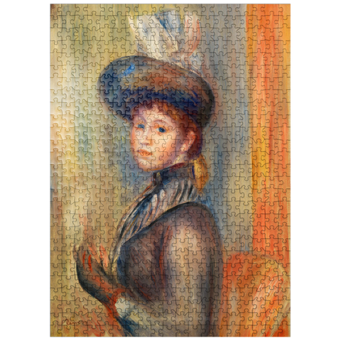 puzzleplate Girl in Gray-Blue 1889 by Pierre-Auguste Renoir 500 Jigsaw Puzzle
