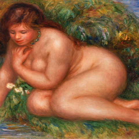 Bather Gazing at Herself in the Water (Baigneuse se mirant dans leau) 1910 by Pierre-Auguste Renoir 500 Jigsaw Puzzle 3D Modell