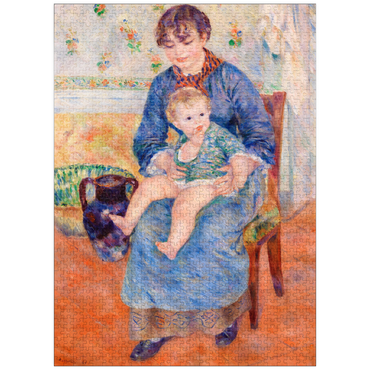 puzzleplate Young Mother (Jeune mère) (1881) by Pierre-Auguste Renoir 1000 Jigsaw Puzzle
