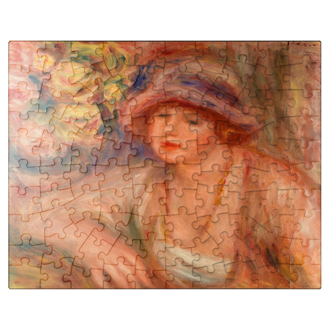 puzzleplate Woman Leaning (Femme accoudée) 1918 by Pierre-Auguste Renoir 100 Jigsaw Puzzle