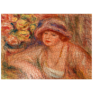 puzzleplate Woman Leaning (Femme accoudée) 1918 by Pierre-Auguste Renoir 500 Jigsaw Puzzle