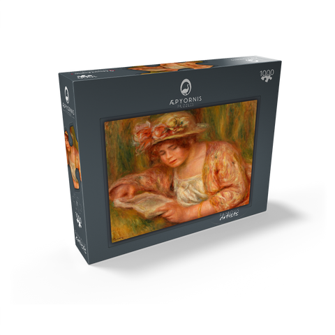 Andrée in a Hat, Reading (Andrée en chapeau, lisant) (1918) by Pierre-Auguste Renoir 1000 Jigsaw Puzzle box view1