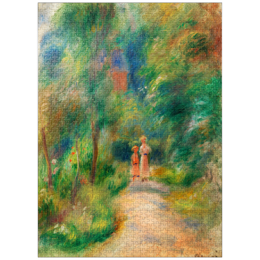 puzzleplate Two Figures on a Path (Deux figures dans un sentier) (1906) by Pierre-Auguste Renoir 1000 Jigsaw Puzzle