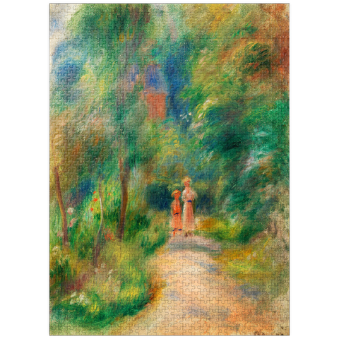 puzzleplate Two Figures on a Path (Deux figures dans un sentier) (1906) by Pierre-Auguste Renoir 1000 Jigsaw Puzzle