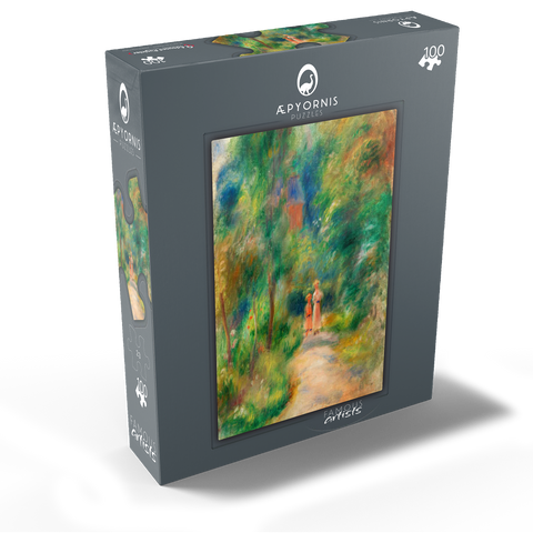 Two Figures on a Path (Deux figures dans un sentier) 1906 by Pierre-Auguste Renoir 100 Jigsaw Puzzle box view1