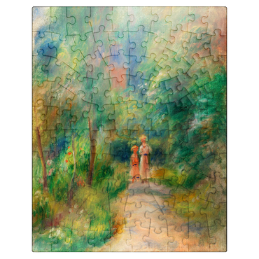 puzzleplate Two Figures on a Path (Deux figures dans un sentier) 1906 by Pierre-Auguste Renoir 100 Jigsaw Puzzle